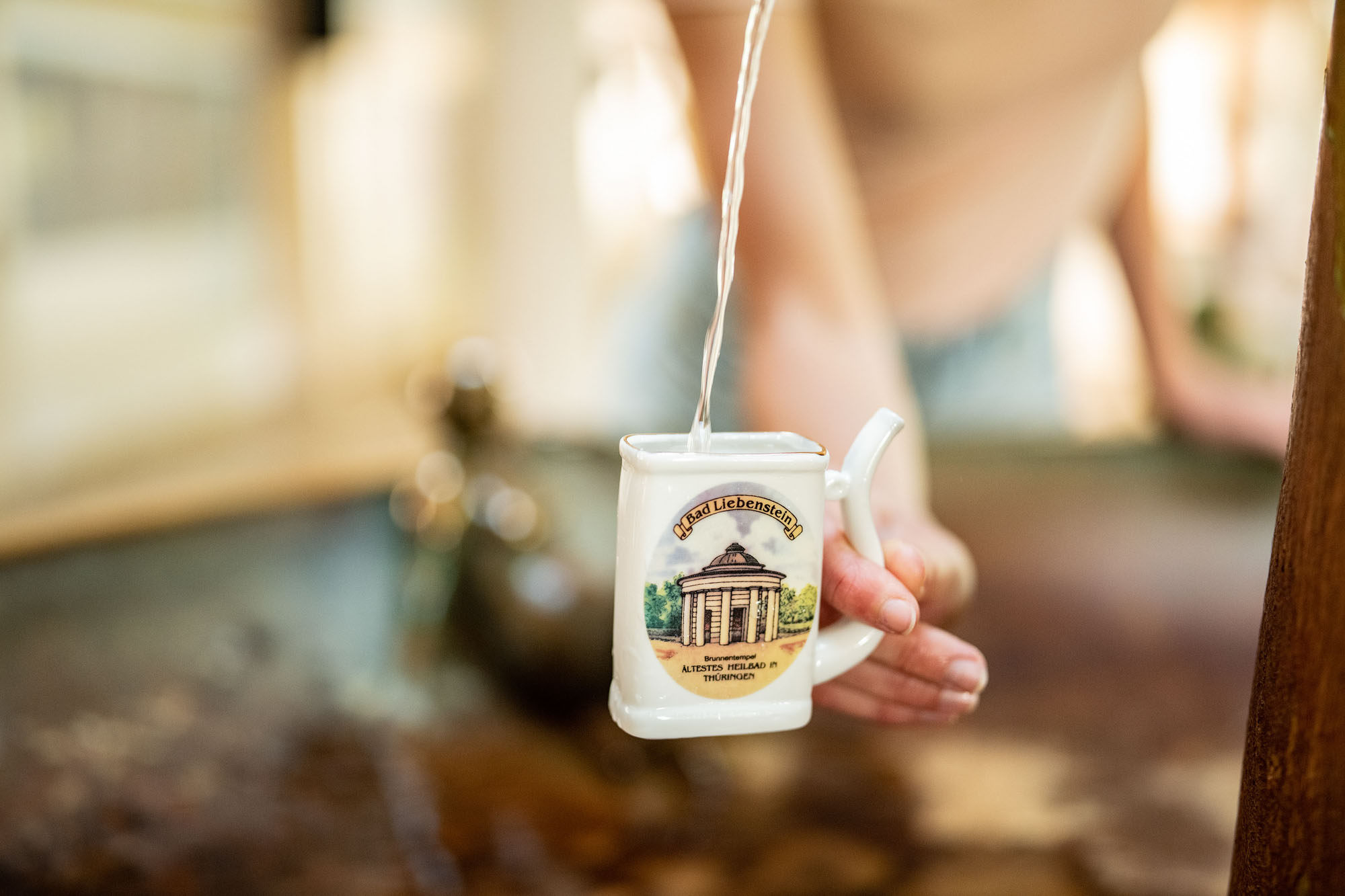 Trinkbecher für Heilwasser in Bad Liebenstein